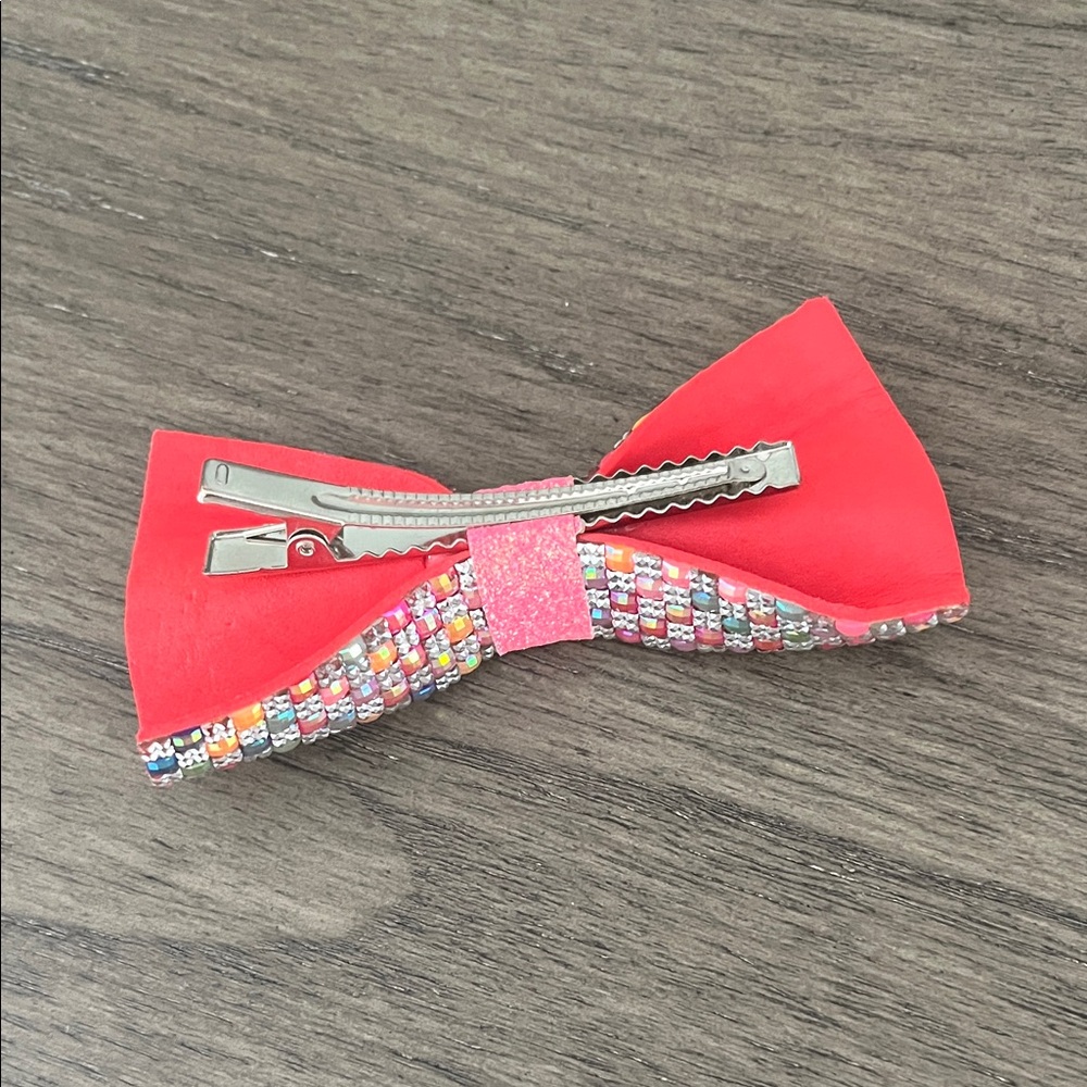 Sparkling Multicolor Beaded Hair Bow for Kids - Picture 2 of 4